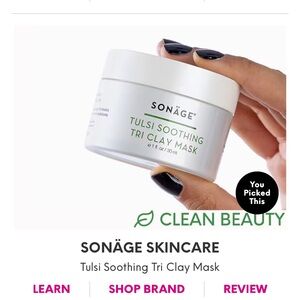 Sonage Skincare Tulsi Soothing Tri Clay Mask